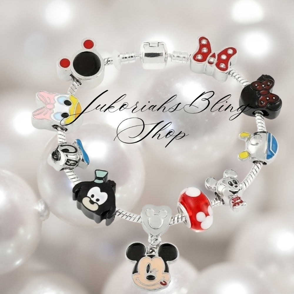Mickey And Friends Charm Bracelet
